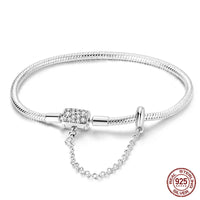 925 Sterling silver 17-20CM Charm Bracelet - Various Designs