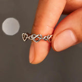 Fashion Heart Twine Ring