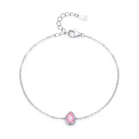 925 Sterling Silver Fashion Cubic Zirconia Geometric Design Bracelet - 4 Options