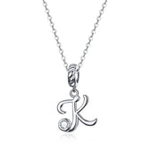 925 Sterling Silver Letter/Initial Necklace - 26 Options