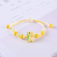 4 Pcs Fashion Small Dinosaur Rope Bracelet