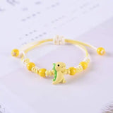 4 Pcs Fashion Small Dinosaur Rope Bracelet