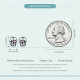 925 Sterling Silver Spider/Skull Cubic Zirconia Earrings - 4 Options