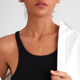 Stainless Steel Birth Flower Necklace - 2 Colours - 12 Options