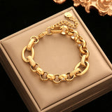 Stainless Steel Gold Colour Bracelet - 10 Options