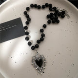 Fashion Gothic Black Pendant Black Necklace - 6 Options