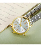 Stainless Steel Round Simple Italian Charm Watch - 4 Colours
