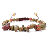 19cm Irregular Chip Stone Bracelet - 16 Options