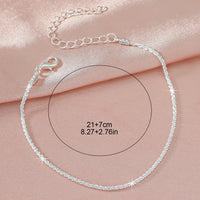 Fashion Sparkling Thin Chain Anklet - 4 Options