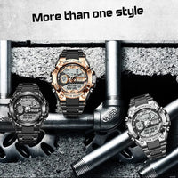 Military Style Chunky Watch - 3 Colours