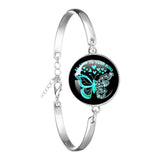 Glass 18mm Mental Health /Positivity Bracelet - 32 Options