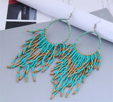 Beaded Boho Dangle Earrings - 6 Options