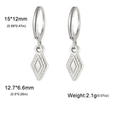 Stainless Steel Hoop Earrings - 2 Colours - 12 Designs
