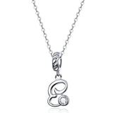 925 Sterling Silver Letter/Initial Necklace - 26 Options