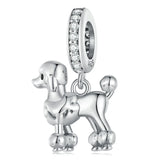 925 Sterling Silver Dog Hanging Charm - 9 Options