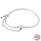 925 Sterling silver 17-20CM Charm Bracelet - Various Designs