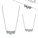 925 Sterling Silver CZ Necklace - Matching Earrings/Bracelet Available - 10 Options