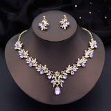 Fashion Statement Crystal Necklace Set - 11 Options