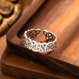 Stainless Steel Celtic Knot Open Ring - 3 Options