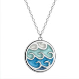 Stainless Steel Wave Necklace - 12 Options
