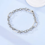 925 Sterling Silver Large Link Bracelet - 17 cm