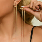 Fashion Snake Chain Long Drop Earrings - 2 Colours