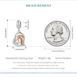 925 Sterling Silver Horse Heart Themed Charm - 3 Options