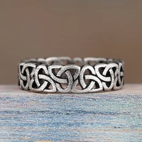 316L Stainless Steel Viking Knot Ring