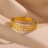 Stainless Steel Open Cuff Bangle - 22 Options