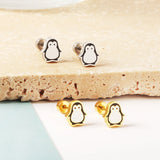 Stainless Steel Small Flat Back Animal Earrings - 20 Options