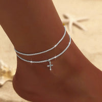 Fashion Sparkling Thin Chain Anklet - 4 Options