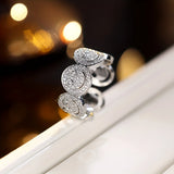 Fashion Smiley Face CZ Open Ring - 9 Options