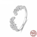 925 Sterling Silver Scrollwork Open Ring