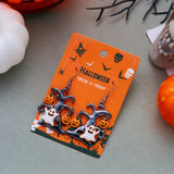 Fashion Enamel Halloween Dangle Earrings - 3 Options