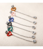 Stainless Steel Heart Chain Italian Charm - 8 Colours