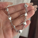 925 Sterling Silver Heart Bracelet
