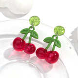 Fashion Acrylic Cherry Earrings
