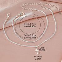 Fashion Sparkling Thin Chain Anklet - 4 Options