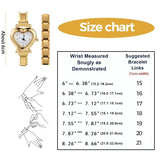 Stainless Steel 9MM Italian Charm Heart Watch - 13 Options