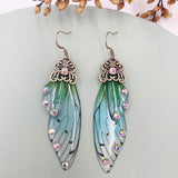 Handmade Fairy Wing Drop Earrings - 54 Options