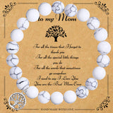To My Mom Tree of Life Natural Stone Bracelet - 6 Options