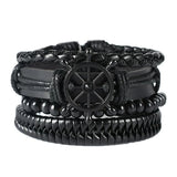 Multi Strand Leather Braided Bracelet - 23 Options