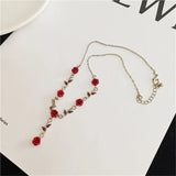 Rose Fashion Necklace/Bracelet/ Earrings