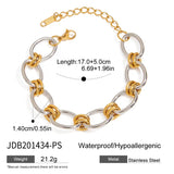 Stainless Steel Two Colour Bracelet - 4 Options