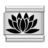 Stainless Steel Flower Italian Charm - 9 Options