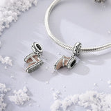 925 Sterling Silver Sheepskin Boot Charm