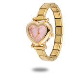 Stainless Steel Heart Italian Charm Watch - 29 Options