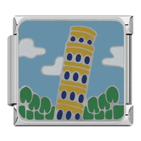 Stainless Steel Sightseeing Travel Italian Charms - 12 Options