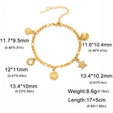 Stainless Steel Charm Anklet/Bracelet - 28 Options - 2 Sizes
