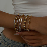 Stainless Steel Two Colour Bracelet - 4 Options